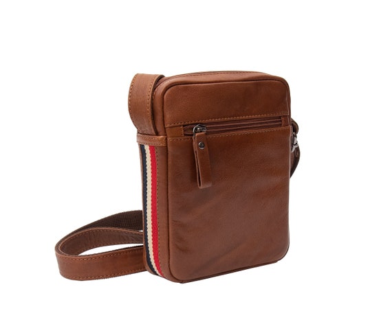 Mens Small Leather Messenger Bag Tablet Bag Shoulder | Etsy