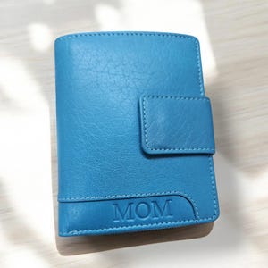 Carteira para mulheres bolsa com bolso com zíper carteira feminina vermelha carteira tripla porta-cartão de crédito pequeno couro presente para mãe senhoras couro