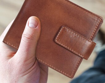 Mens Wallet With Coin Pocket, Wallet RFID, Change Purse, Personalized Lazio Leather Wallet, Custom Engraved Wallet, Pocket Change Wallet