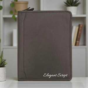Document Folder A4 Travel Binder Portfolio Organiser Real Leather Personalised Ring Binder Folder Conference Organiser Gift For Co Worker