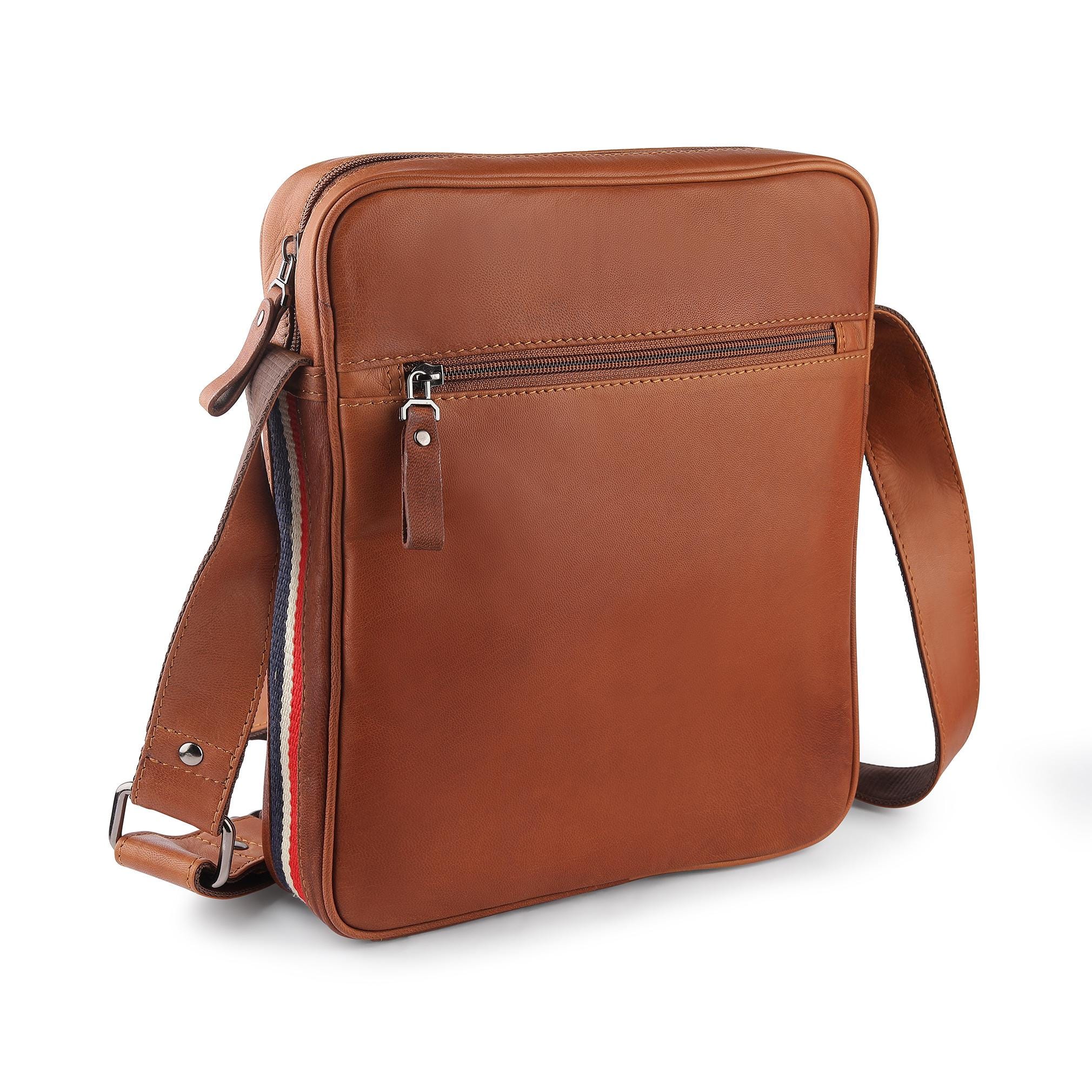 Brown Satchel Men Leather Messenger Bag Satchel Bag Crossbody
