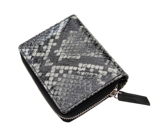 Leather Snake Wallet Small Purse for Women Wallet RFID Ladies