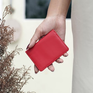 Austernkartenhalter Leder Brieftasche Bus Pass Tickethalter Ärmel ID-Kartenhalter Echtleder Brieftasche Kleine Leder Reise Geschenkidee Für Frauen