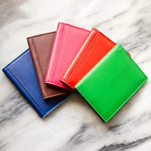 Leather Credit Card Holder RFID Wallet For Women Slim Travel Card Wallet Gift For Her Business Card Case Xmas Stocking Filler Gift Idea