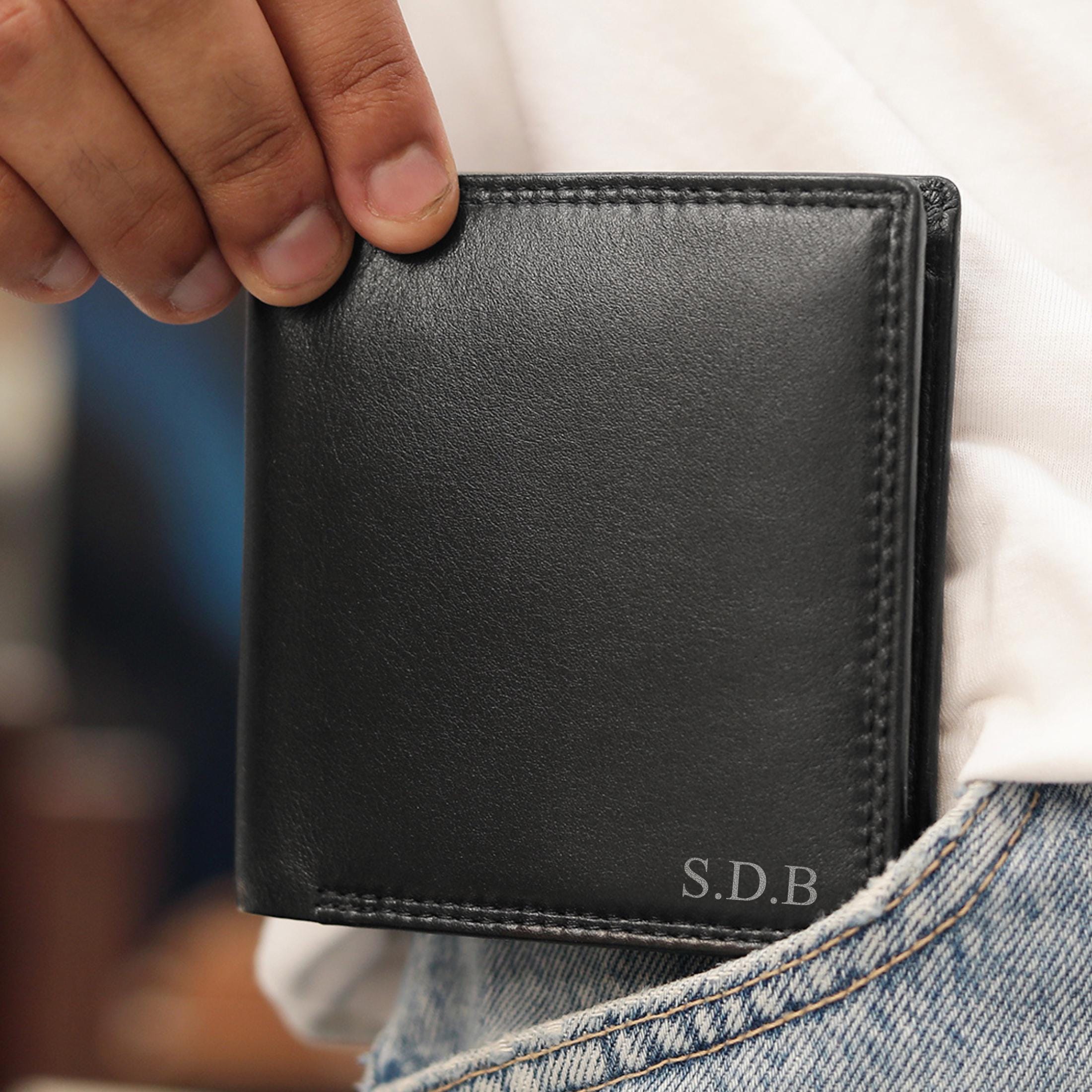 Portafoglio in pelle da uomo con blocco RFID | CVD Pelletterie