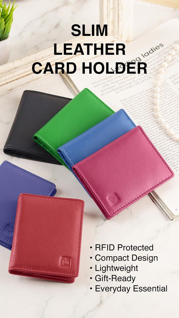 Toughergun Womens Rfid Blocking Small Compact Bifold Luxury Genuine Leather Pocket Wallet Ladies Mini Purse With ID Window 04 ReNapa Green Coal