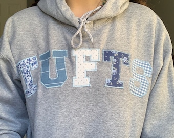 Custom Patchwork College Sweatshirt