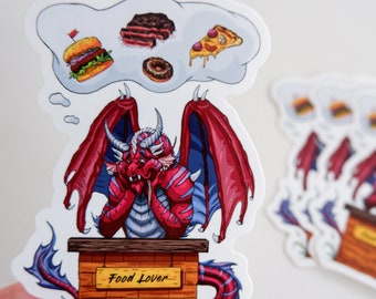 Dragon Foodie - premium sticker