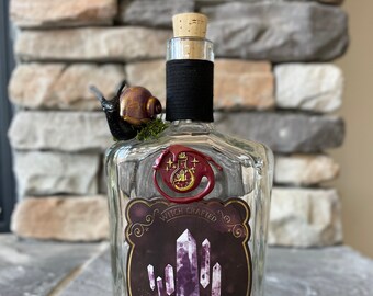 Witchy Bottle - Original Art Bottle (Snail Moss I)