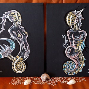 The Sirens - Original Set (canvas board painting)