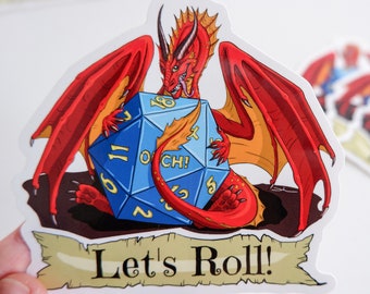 Let's Roll! (polite version) - Dungeons and Dragons premium sticker