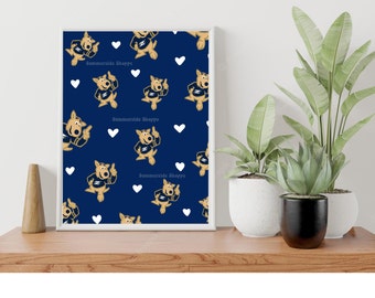 University of Akron Zips Zippy Poster Print (Digital) - Studenthemsdekor Poster