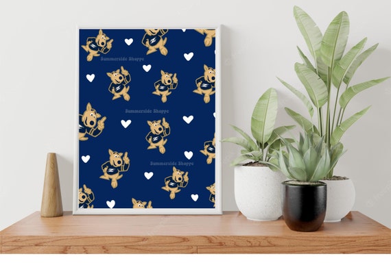University of Akron Zips Zippy Poster Print digital Dorm - Etsy