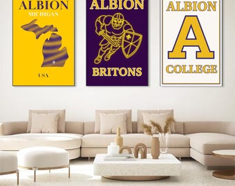 Digitaltryck av Albion College University - affisch jpeg png direktnedladdning