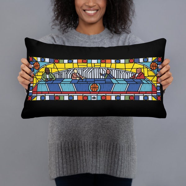 The NBA on TNT Crew Stained Glass Digital Design Premium Pillow