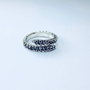 Tentacle Sterling Silver Ring