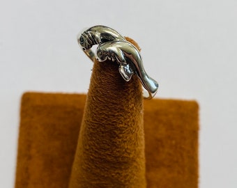 Swimming Manatee Ring