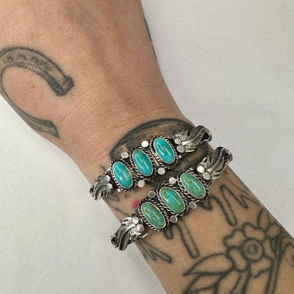 Triple Turquoise Cuff Bracelet