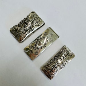 Carved Western Money Clip