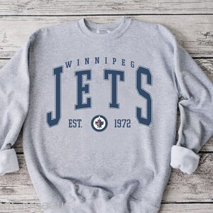 Winnipeg Jets Vintage 1993 Crewneck Grey