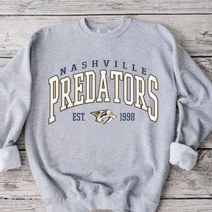 Nashville Predators SMASHVILLE 2 Retro NHL Crewneck Sweatshirt Hoodie Shirt  Gifts for Fans - Dingeas