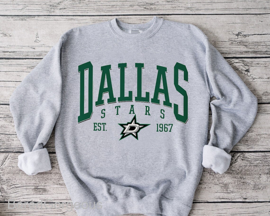 NHL Dallas Stars Special Retro Gradient Design 3D Hoodie - Ecomhao