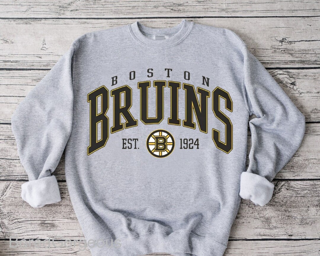Boston Bruins Sweatshirt Bruins Tee Hockey Sweatshirt Etsy Canada