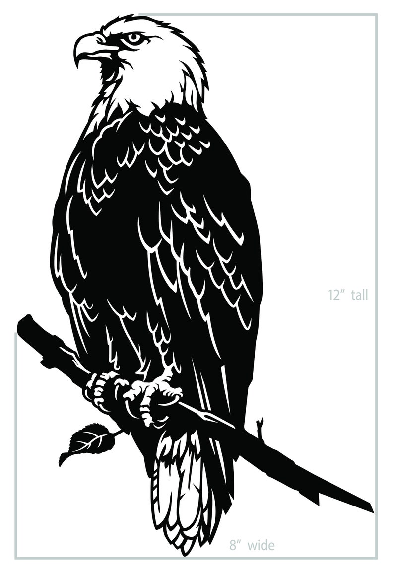 Steel Bald Eagle Decoration - Etsy