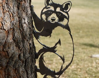 Steel Raccoon Decoration