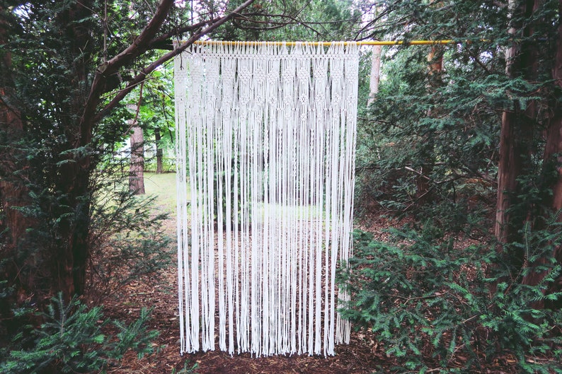 Beautiful boho shops large macrame rope curtain 