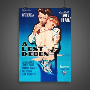East of Eden (1955) - Vintage French Movie Poster