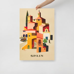 Classic SPAIN Travel Poster Artwork c.1959 (61x91cm)