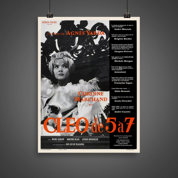 Cleo von 5 bis 7 (1961) - Vintage französisches Filmplakat (30x40cm)
