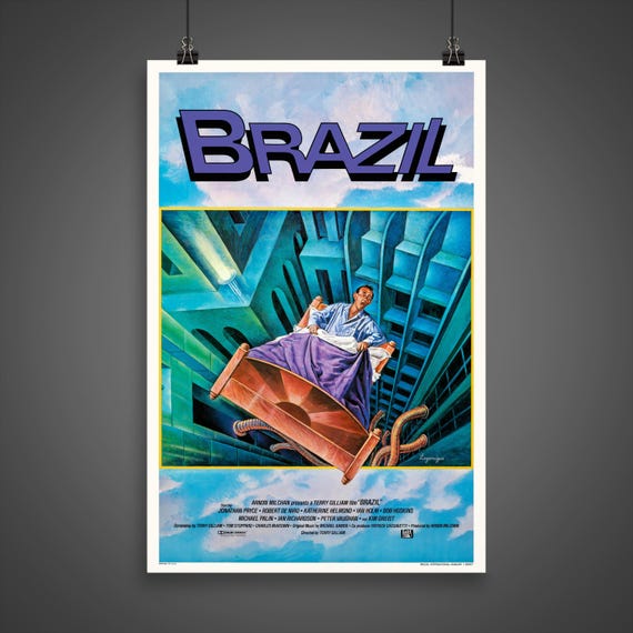 Brazil (1985) - Vintage Movie Poster - Etsy