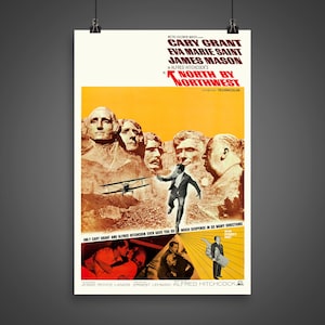 North by North-West (1959) - Vintage Movie Poster (61x91cm)