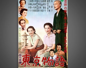 東京物語、小津安二郎、日本映画ポスター、原節子、東京物語