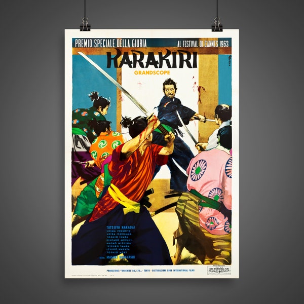 Harakiri (1962) - Vintage póster de película italiana