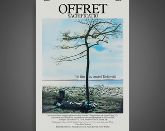 The Sacrifice (1986) - Vintage Swedish Movie Poster