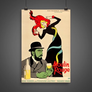 Moulin Rouge (1957) - Vintage Movie Poster (30x40cm)