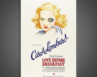 El amor antes del desayuno (1936) - Póster de película vintage