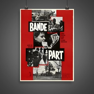 Bande à part (1964) - Pôster vintage de filme francês (30x40cm)