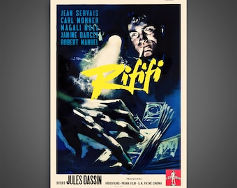 Rififi (1959) – Vintage italienisches Filmplakat