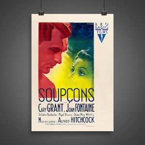 Verdacht (1941) - Vintage Französisches Filmposter
