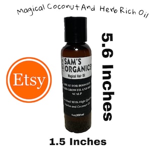 Hair Growth Oil Organic Enriched High Quality Coconut Curry Leaf Herbs Dry Itchy Scalp, Hair Loss, Hair Growth, Beard Oil Hair Treatment