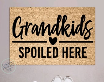 Welcome to Nana and Papa House | Custom Welcome Mat | Cheerful Gift | Personalized Doormat | Housewarming Gift | Grandma and Grandpa Gift