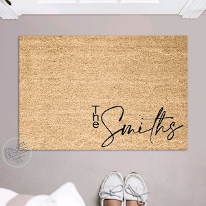 Housewarming Gift | Wedding Gift | Custom Doormat | Personalized Doormat | Closing Gift | Welcome Doormat | Front Door Mat | Monogram Rug