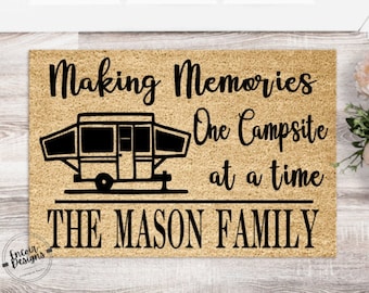RV Pop Up CAMPER Home Welcome to Nana and Papas Doormat | Personalized Doormat | Welcome Mat | Housewarming Gift | New Home | Closing Gift