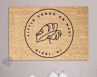 Custom Business Logo Door Mat - Your Text Here - Personalized Doormat - Customized Coir Mat - Customer Welcome Mat - Brand Marketing Doormat