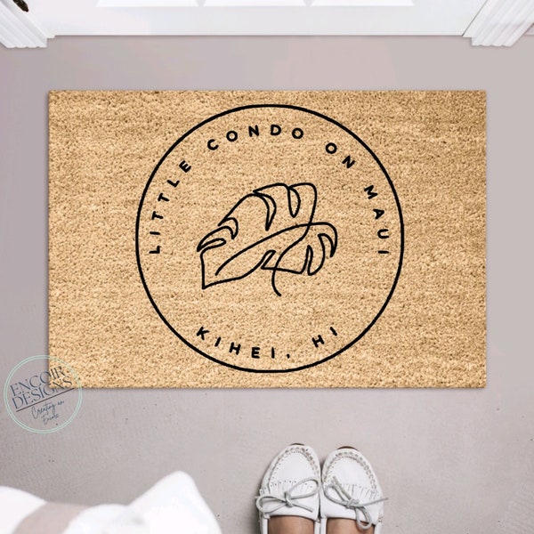 Custom Business Logo Door Mat - Your Text Here - Personalized Doormat - Customized Coir Mat - Customer Welcome Mat - Brand Marketing Doormat