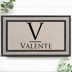 Housewarming Gift / Family Name Doormat / Personalized Doormat / Closing Gift / Custom Family Welcome Mat / Wedding Gift / Personalized Gift